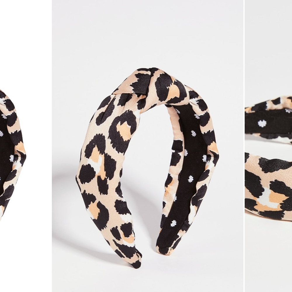 Lele Sadoughi Silk Leopard Headband